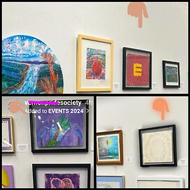 art I created in an exhibit