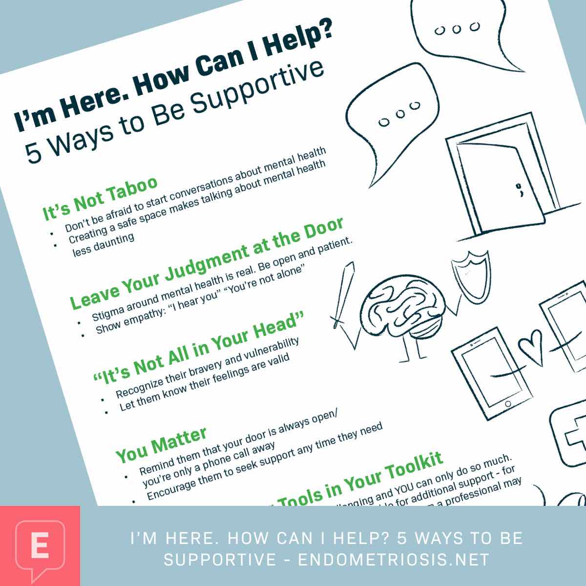 5 Ways To Be Supportive Checklist