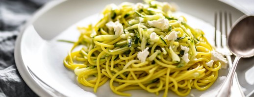 Gluten-Free Spaghetti with Zucchini And Lemon image