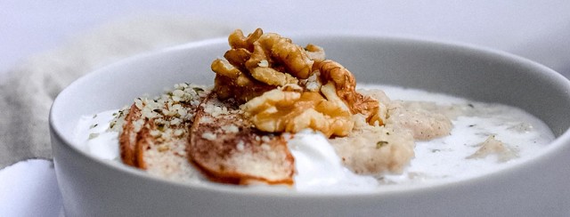 Millet Porridge with Spiced Pears image