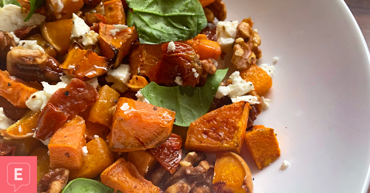 Warm Butternut Squash and Sweet Potato Salad Recipe